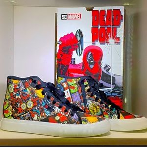 MEN'S MARVEL DEADPOOL X DC MANUAL HI SHOES